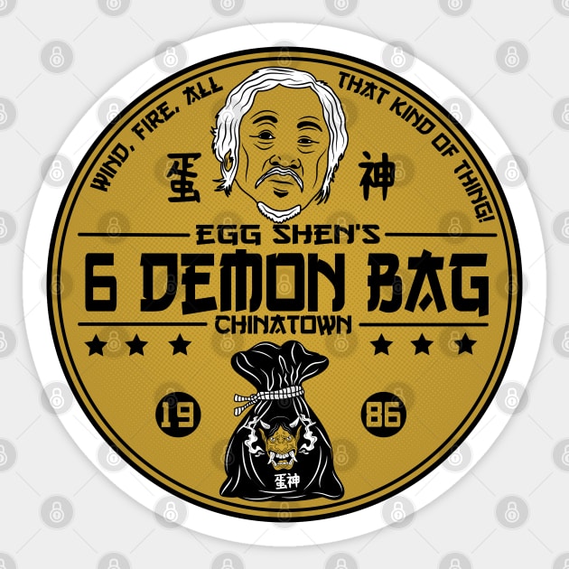 Egg Shen's 6 demon bag Sticker by carloj1956